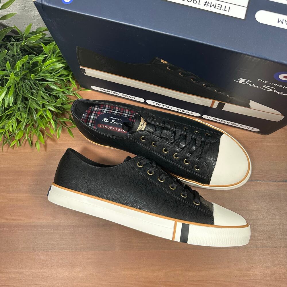 Ben Sherman Men's Dorset Lo LX Black Sneakers Size 8